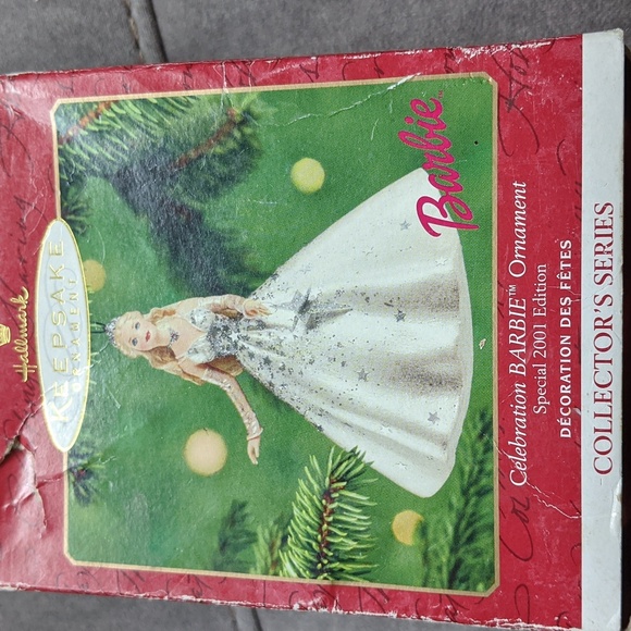 HALLMARK Christmas Ornament Barbie Celebration 2001 Holiday Party Vtg Fancy - Picture 6 of 7